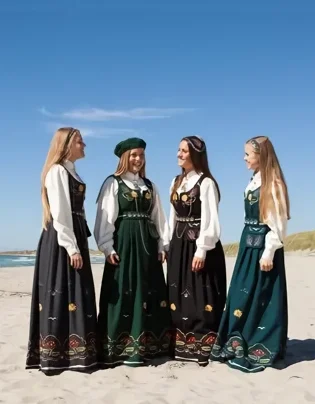 Damebunaden Karen fra Alveland Bunader, fotografert på Jærstranden